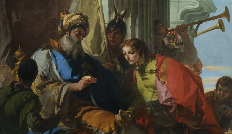 Jozef ontvangt de ring van de farao - Giovanni Battista Tiepolo