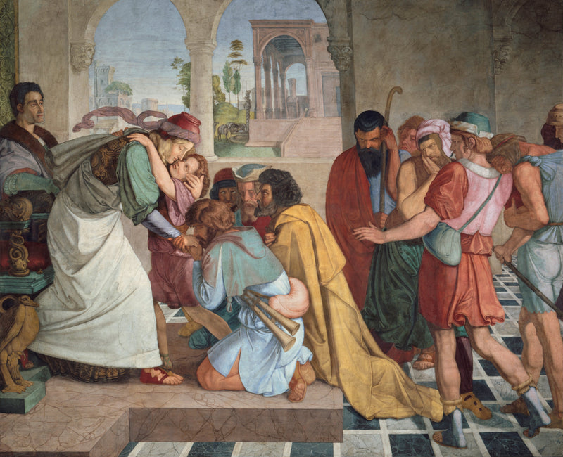 Joseph erkend door zijn broers - Peter von Cornelius