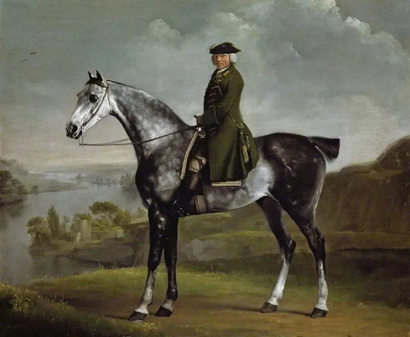 Joseph Smyth Esq, luitenant van Whittlebury Forest, Northamptonshire, op een grijze gevlekte paard - George Stubbs

Source:
Joseph Smyth Esq, lieutenant de Whittlebury Forest, Northamptonshire, sur un cheval gris pommelé - George Stubbs