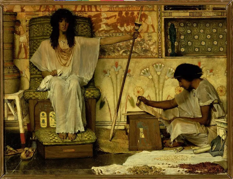Joseph, opzichter van de voorraadkamers van de Farao - Lawrence Alma-Tadema