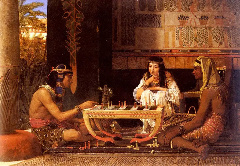 Egyptische schaakspelers - Lawrence Alma-Tadema