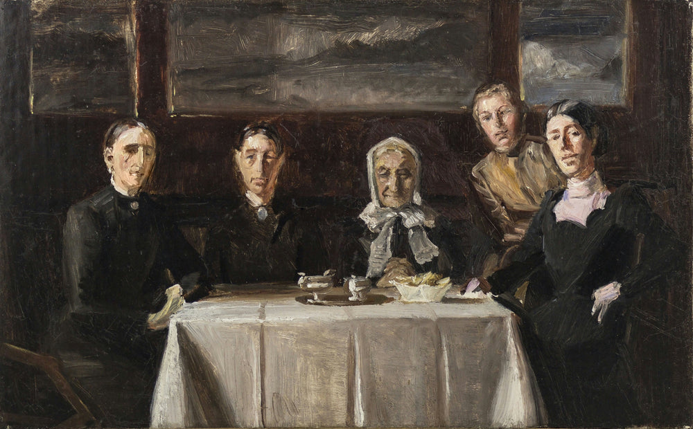 Jour de Noël 1900. Croquis de composition sans hommes. - Michael Peter Ancher image 1 reproduction artisanale de tableau