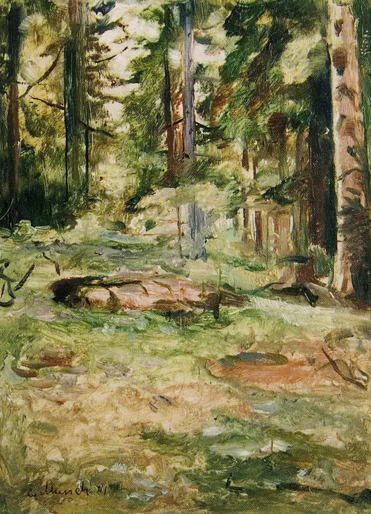 Zomerdag in het bos - Edvard Munch