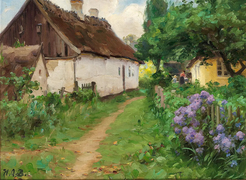 Zomerdag bij een boerderij. - H. A. Brendekilde

Source:
Journée d'été près d'une ferme. - H. A. Brendekilde