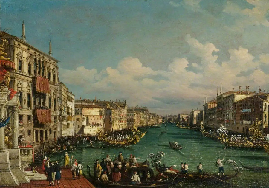 Gala dag in Venetië - Canaletto