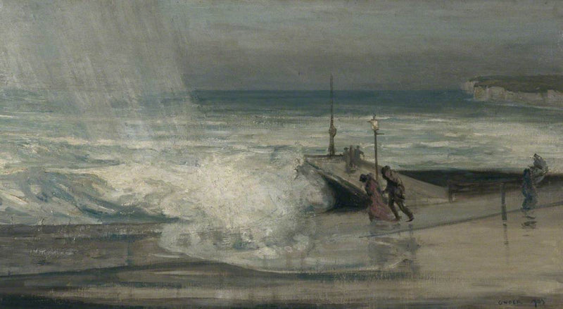Stormachtige dag in Brighton, East Sussex - Charles Conder