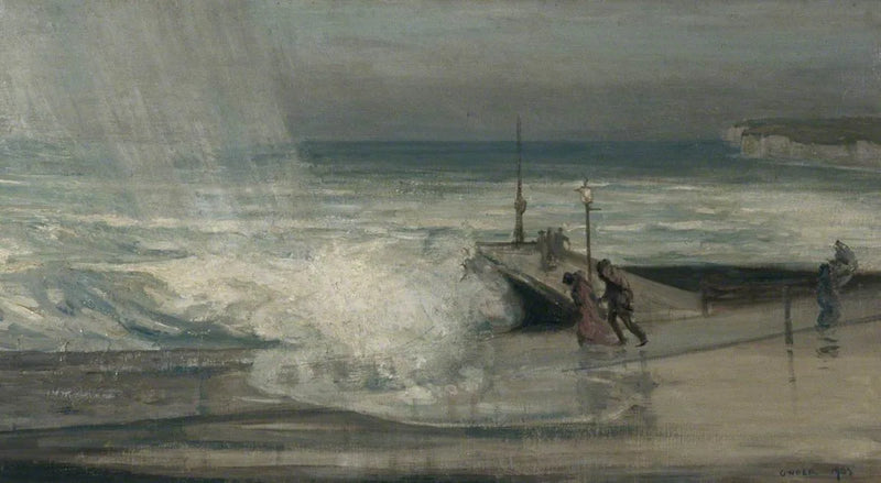 Stormachtige dag in Brighton, East Sussex - Charles Conder