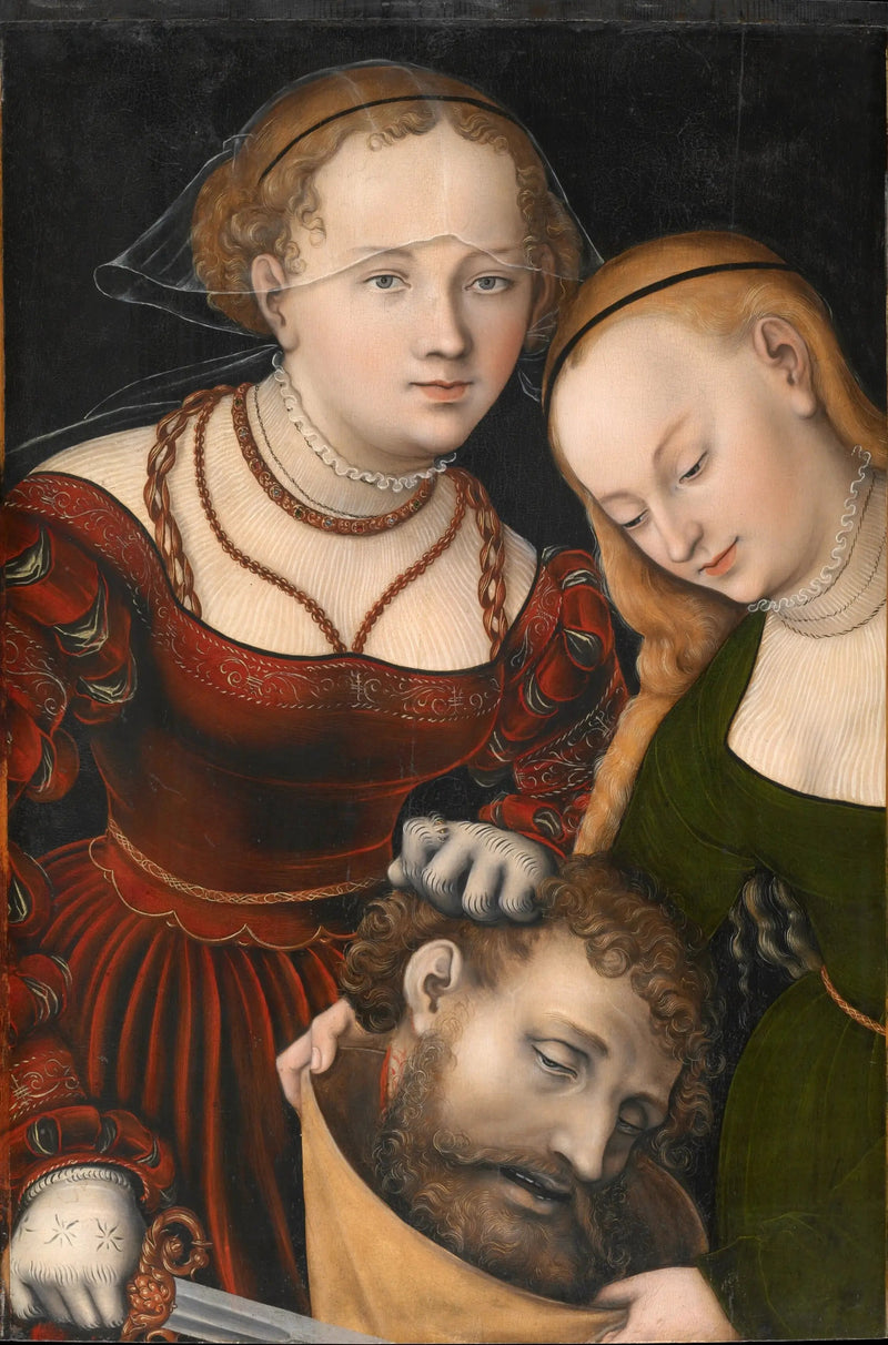 Judith met het hoofd van Holofernes en een dienaar - Lucas Cranach de Oude