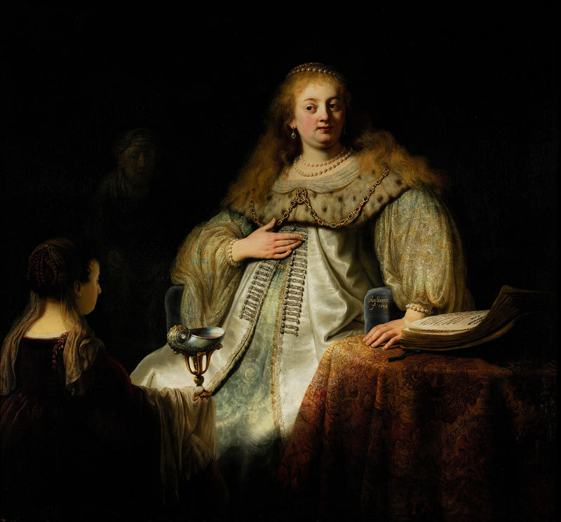 Judith aan het banket van Holofernes - Rembrandt