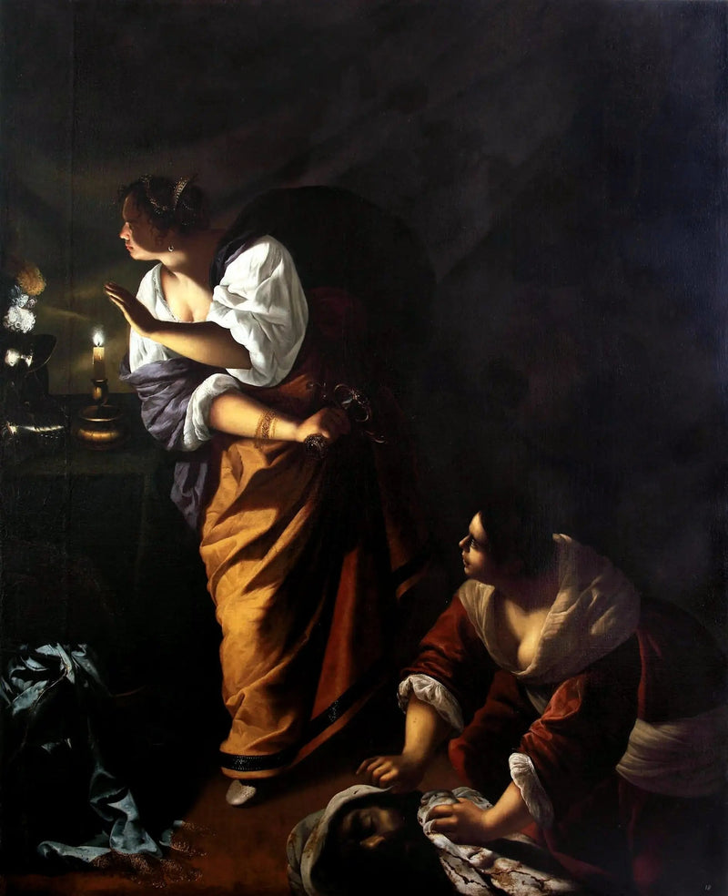Judith en haar dienares Abra met het hoofd van Holofernes - Artemisia Gentileschi