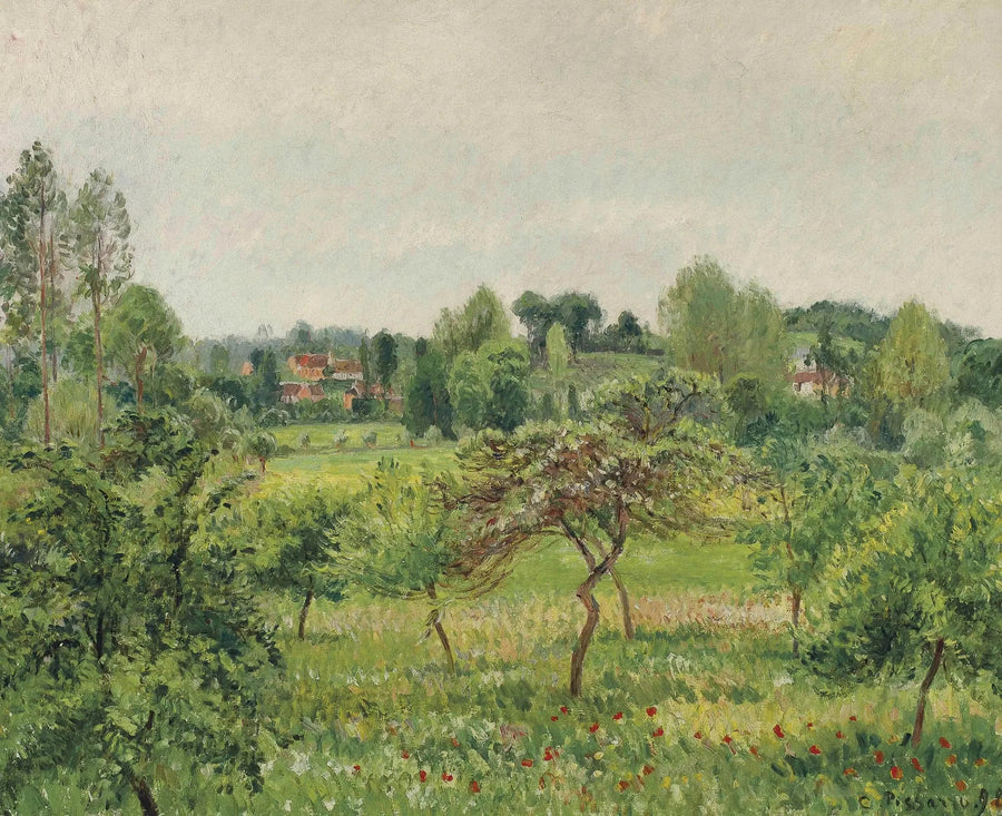 Juni, regenachtig weer, Éragny - Camille Pissarro