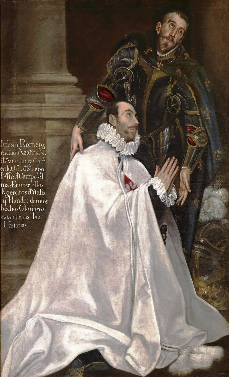 Julián Romero en zijn zoon Sint-Broeder - El Greco