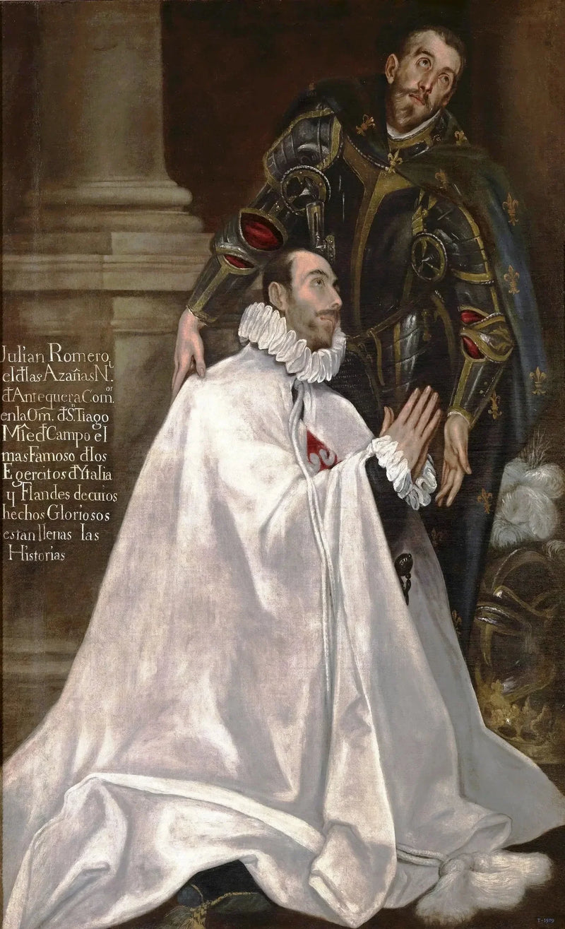Julián Romero en zijn zoon Sint-Broeder - El Greco