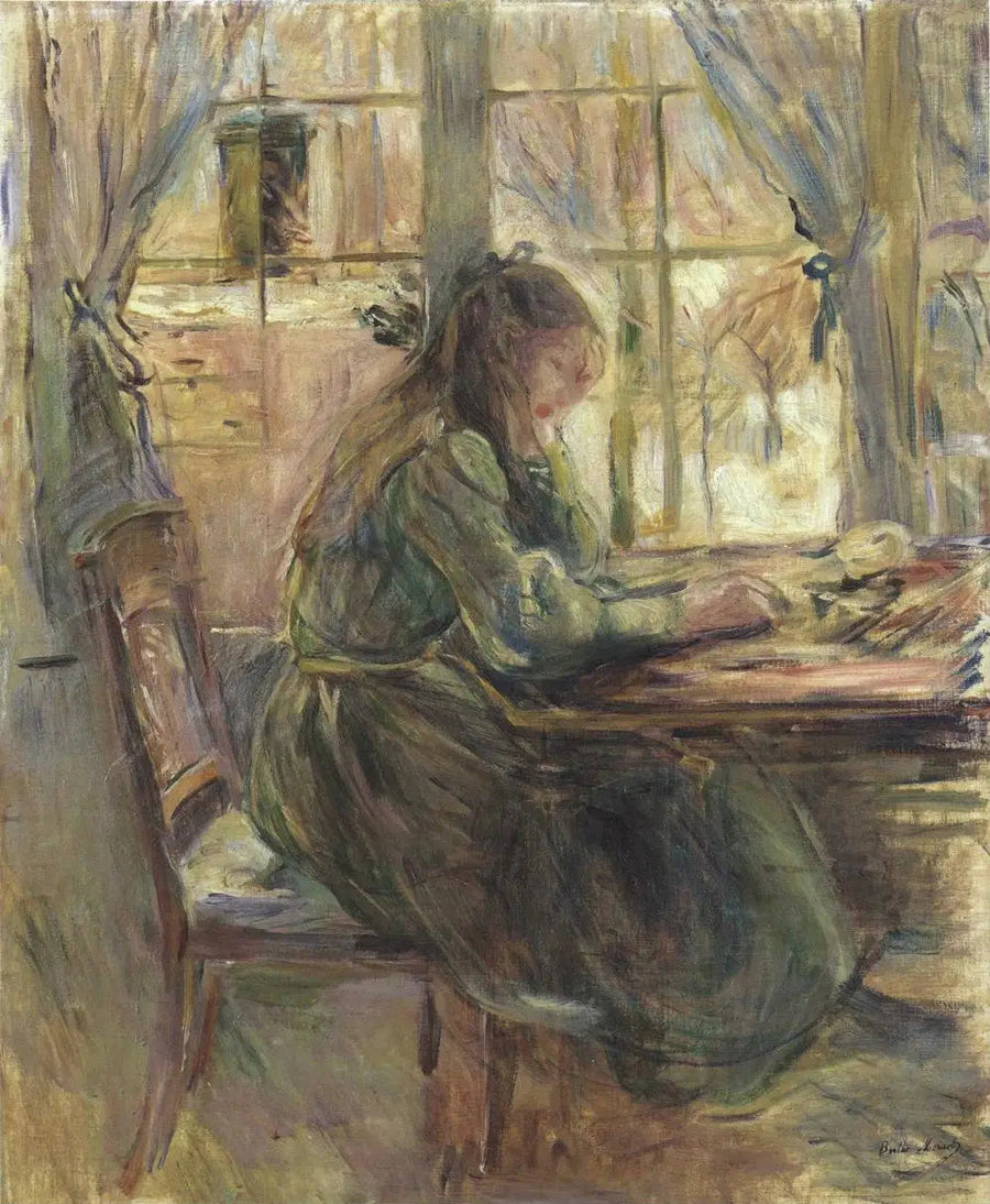 Julie aan tafel - Berthe Morisot