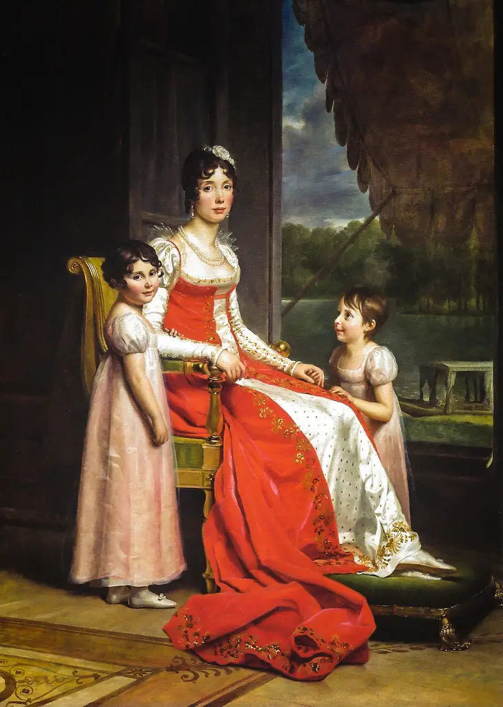 Julie Bonaparte en koningin van Spanje met haar dochters, Zénaïde en Charlotte - François Gérard

Source:
Julie Bonaparte en reine d'Espagne avec ses filles, Zénaïde et Charlotte - François Gérard