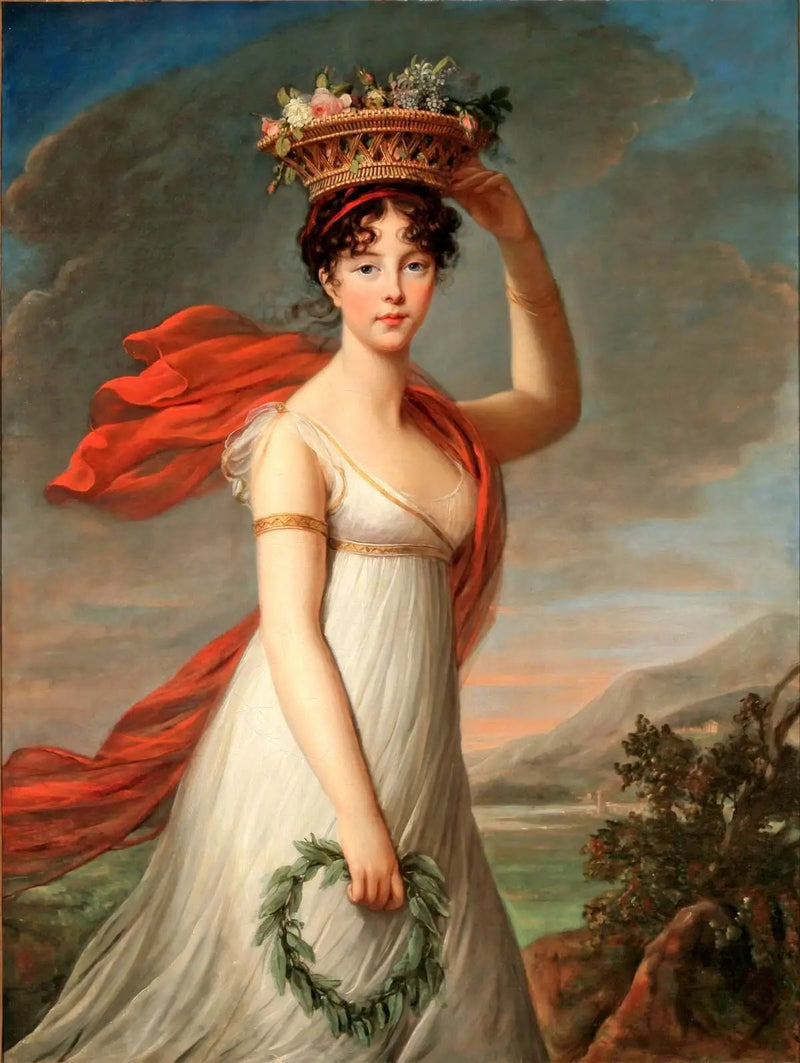 Julie in de rol van Flora, Romeinse godin van de bloemen - Élisabeth Vigeé Le Brun

Source:
Julie dans le rôle de Flora, déesse romaine des fleurs - Élisabeth Vigée Le Brun