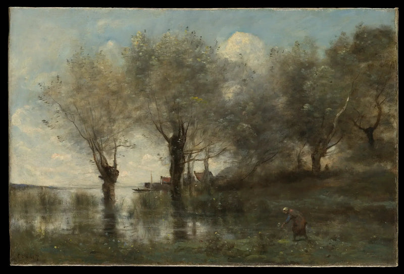 Paard en Picardië - Jean-Baptiste Camille Corot