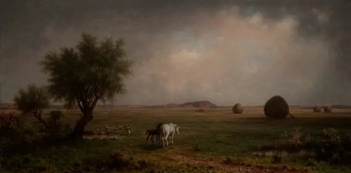 Paard en veulen in een moeras - Martin Johnson Heade

Source:
Jument et Poulain dans un marais - Martin Johnson Heade