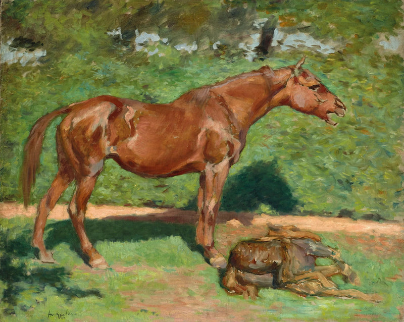  Merrie en haar veulentje - Louis Anquetin
