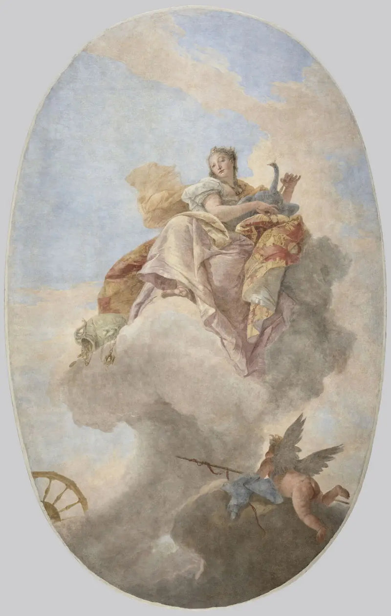 Junon te midden van de wolken - Giovanni Battista Tiepolo