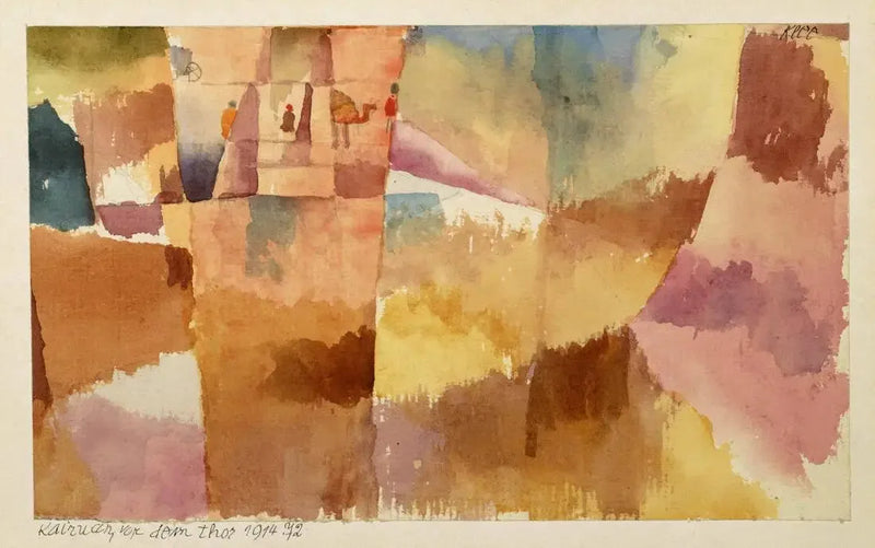 Kairouan, voor de deur - Paul Klee