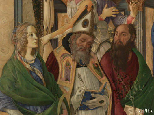 Katharina, Augustinus e.a. - Sandro Botticelli - Reproducties van schilderijen en hoogwaardige schilderijen