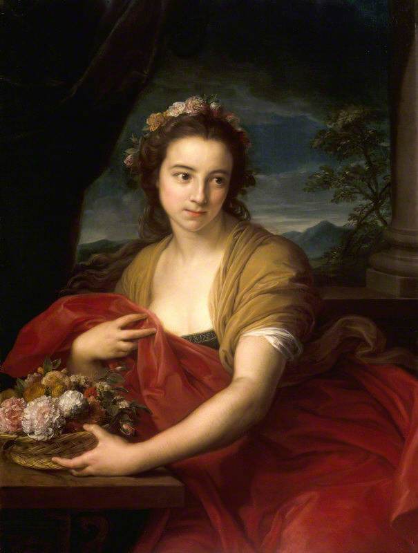 Katherine Durnford, later Mme Utrick Fetherstonhaugh, in de rol van Flora - Pompeo Batoni