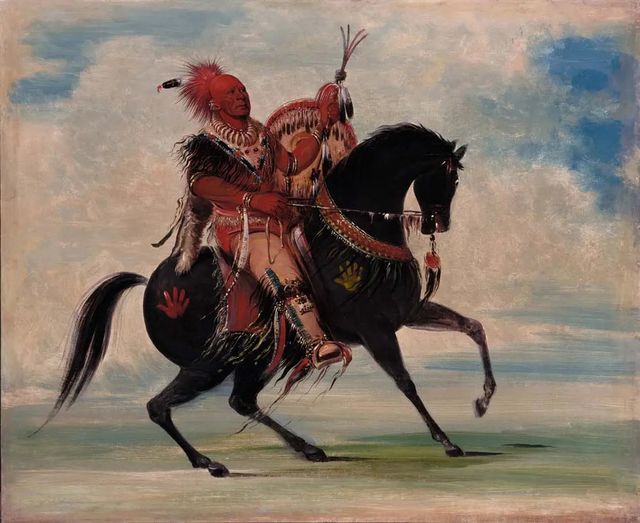 Kee-o-kúk, de waakzame vos, leider van de stam, te paard - George Catlin

Source:
Kee-o-kúk, le renard vigilant, chef de la tribu, à cheval - George Catlin