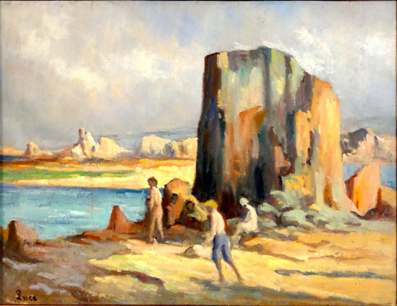 Kermouster, het strand - Maximilien Luce