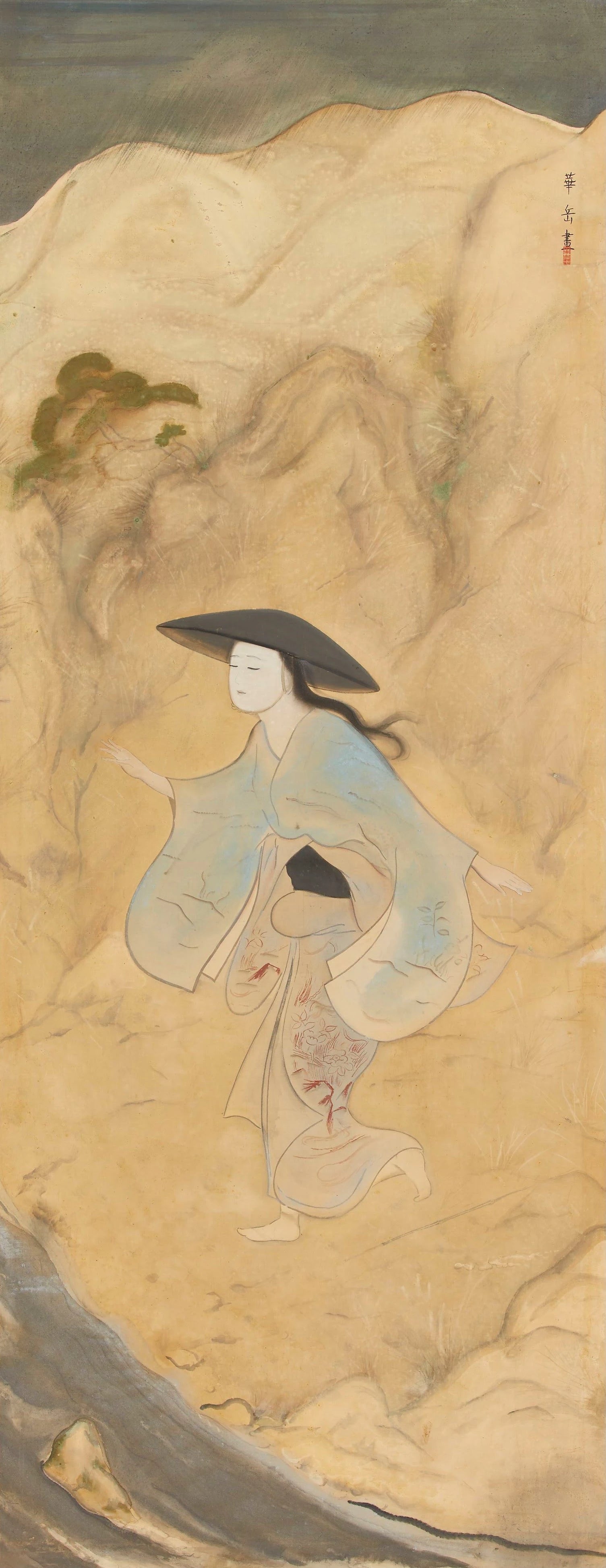 Kiyohime au fleuve Hidaka, Murakami Kagaku, 1919