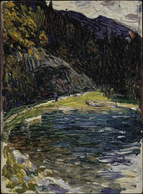Kochel, oude Kesselbergstraat - Vassily Kandinsky