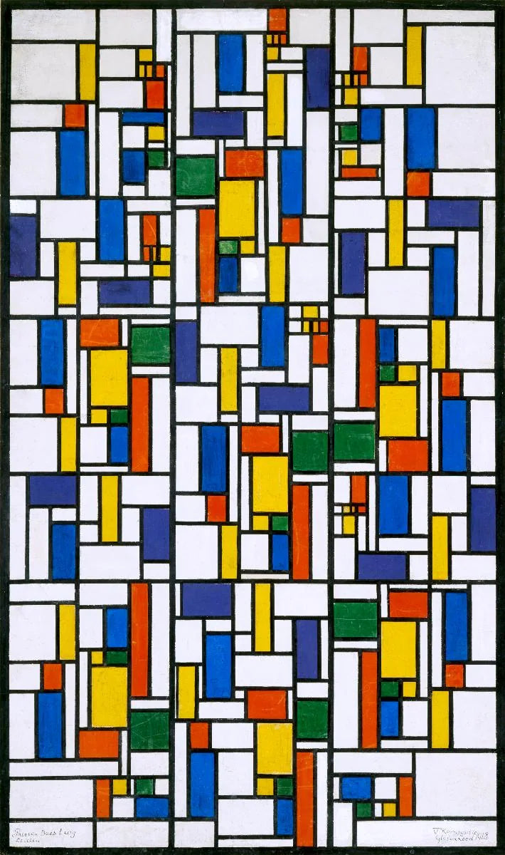 Komposition V. Farbentwurf für Glasfenster - Theo van Doesburg