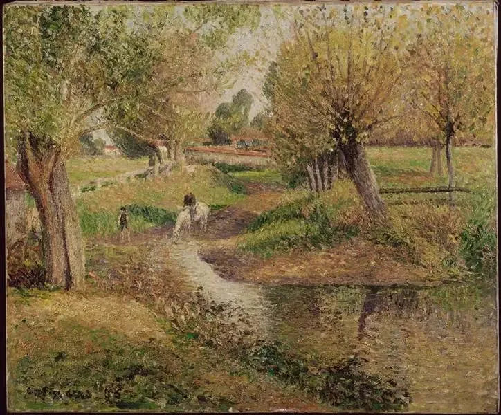 De Drinkplaats - Camille Pissarro