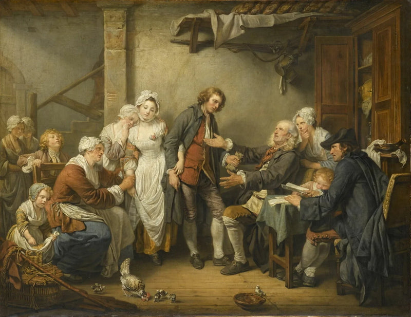 De gehuwde vrouw uit het dorp - Jean-Baptiste Greuze