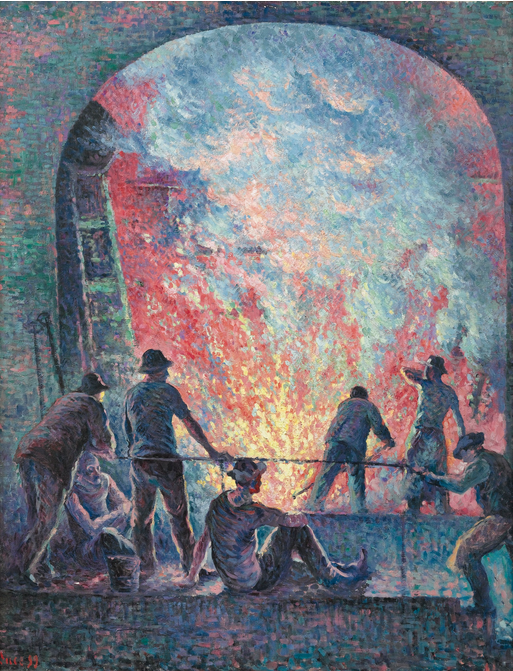 De staalfabriek - Maximilien Luce