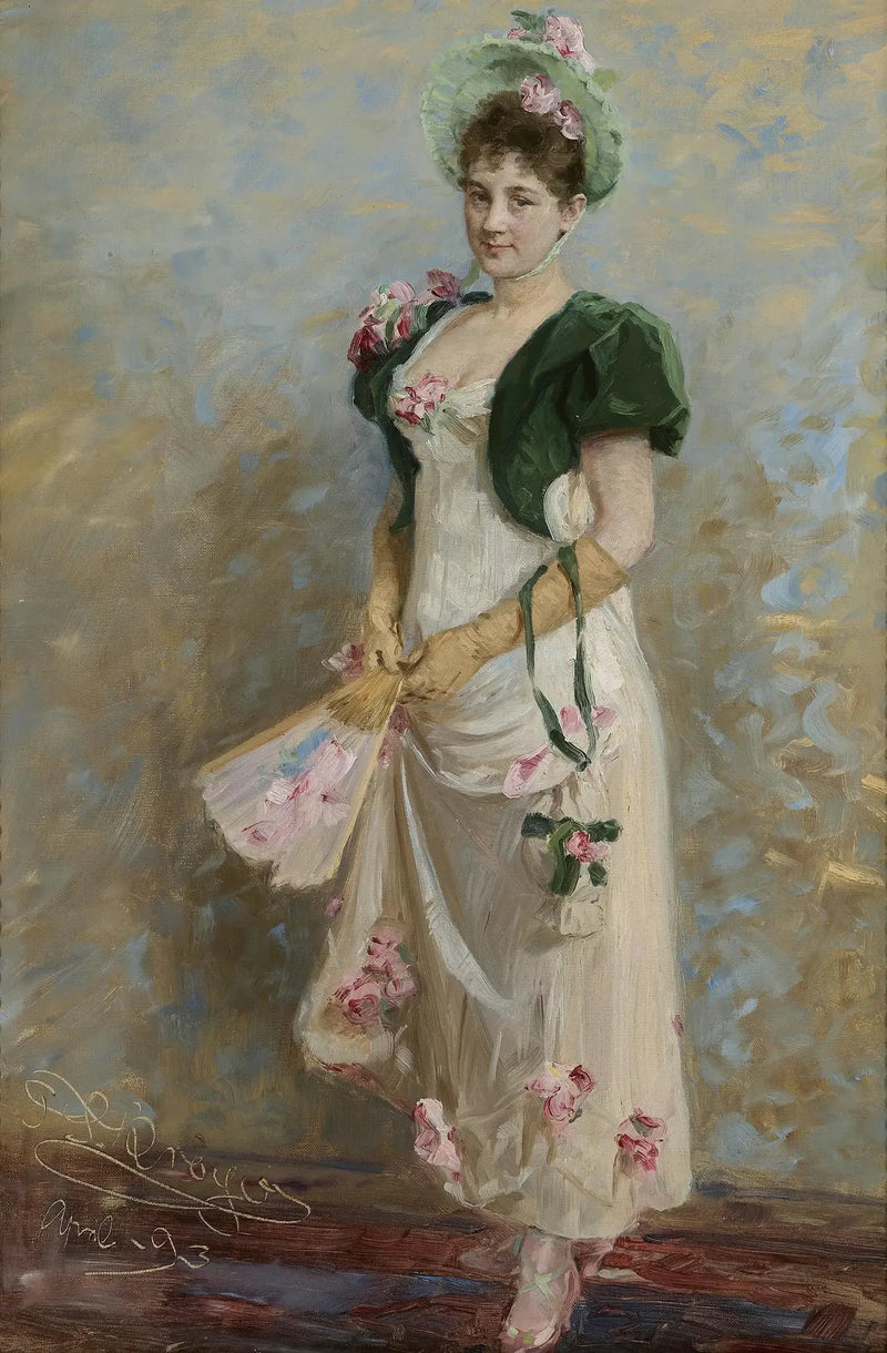 De actrice van het Deense Koninklijke Theater Emma Thomsen in kostuum - Peder Severin Krøyer