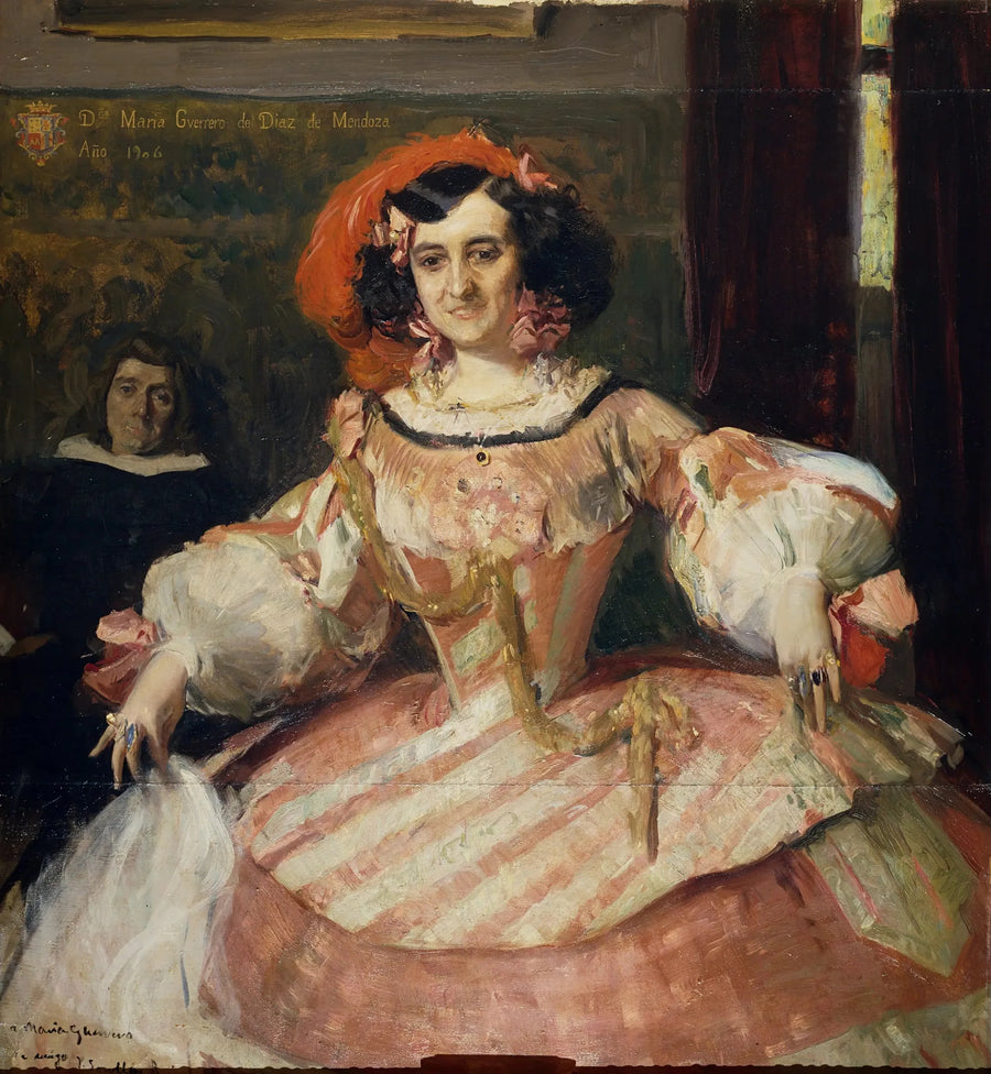 Actrice María Guerrero als « De domme dame » - Joaquín Sorolla