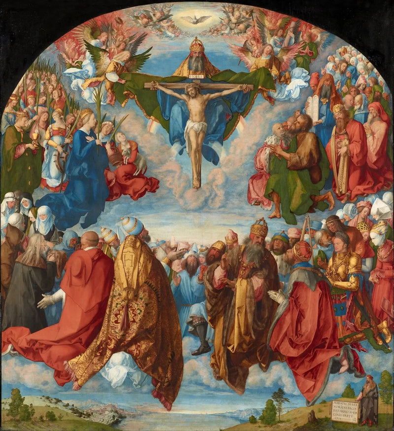 De Aanbidding van de Heilige Drie-eenheid - Albrecht Dürer