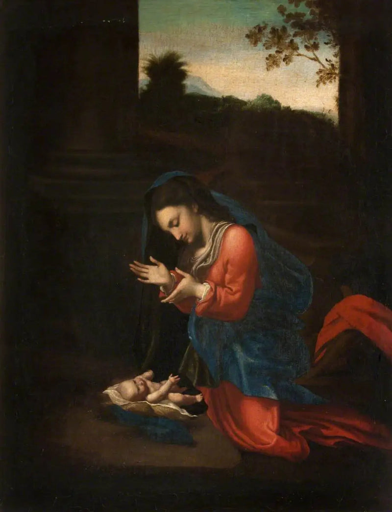 De aanbidding van de Maagd - Antonio da Correggio