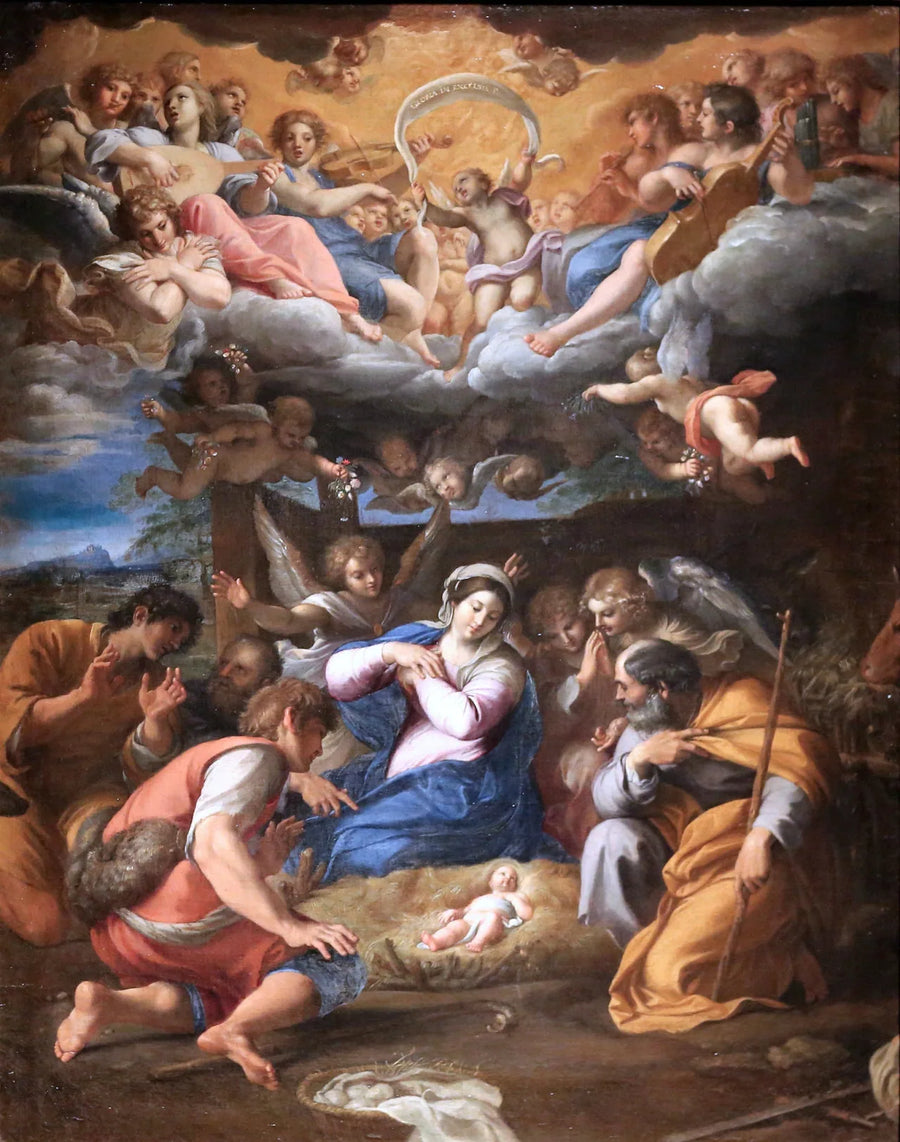 De Aanbidding van de herders - Annibale Carracci