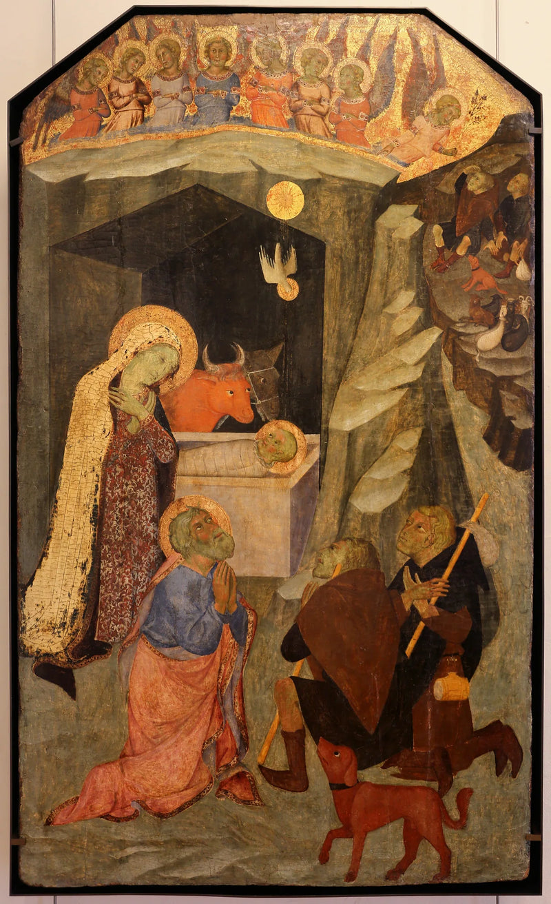 De Aanbidding der herders - Bartolo di Fredi