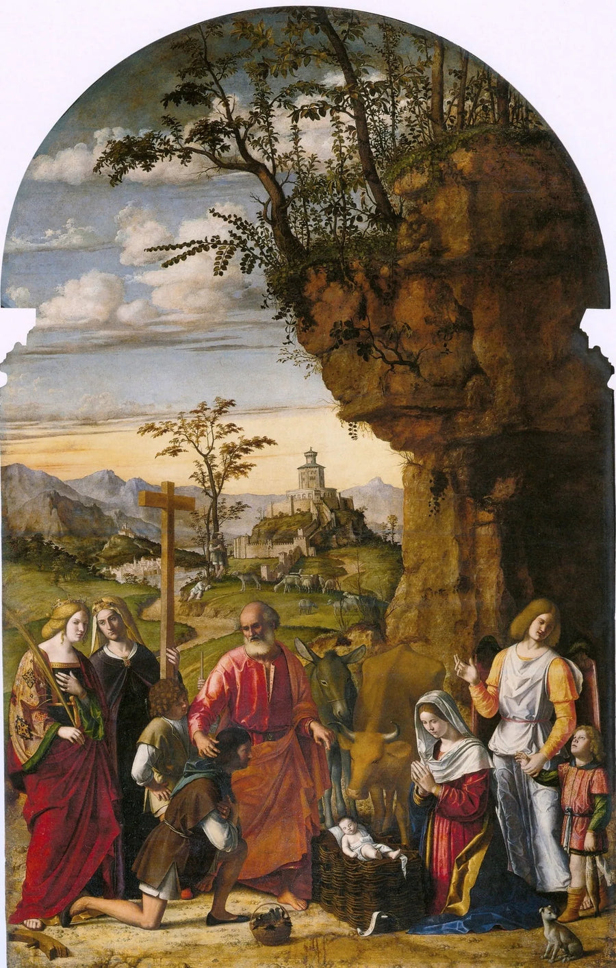 De Aanbidding van de herders - Cima da Conegliano