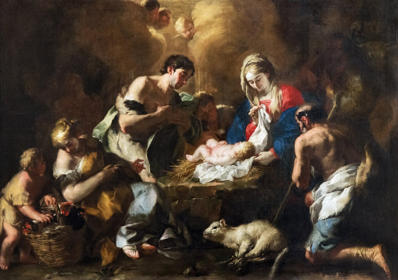 De aanbidding van de herders - Francesco Solimena