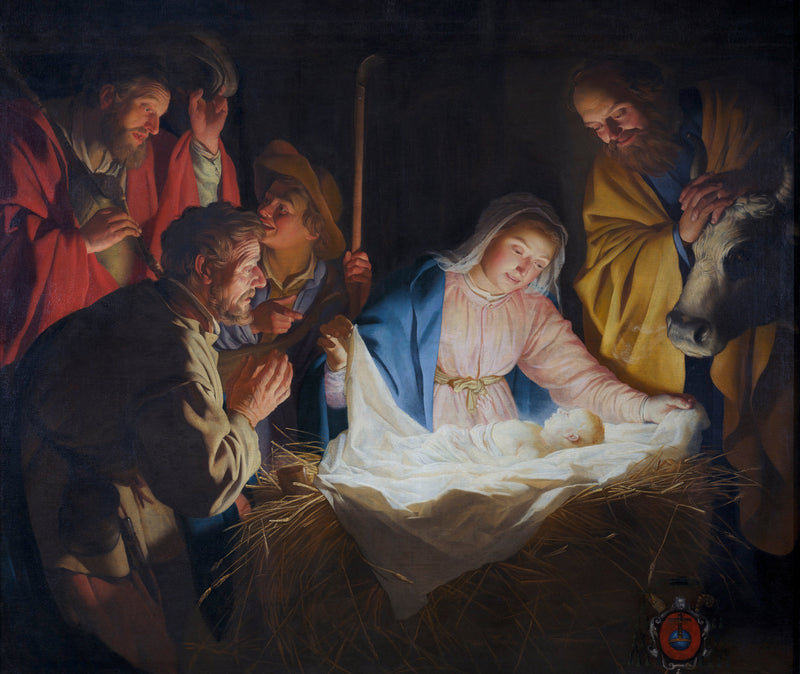 De Aanbidding der herders - Gerrit van Honthorst