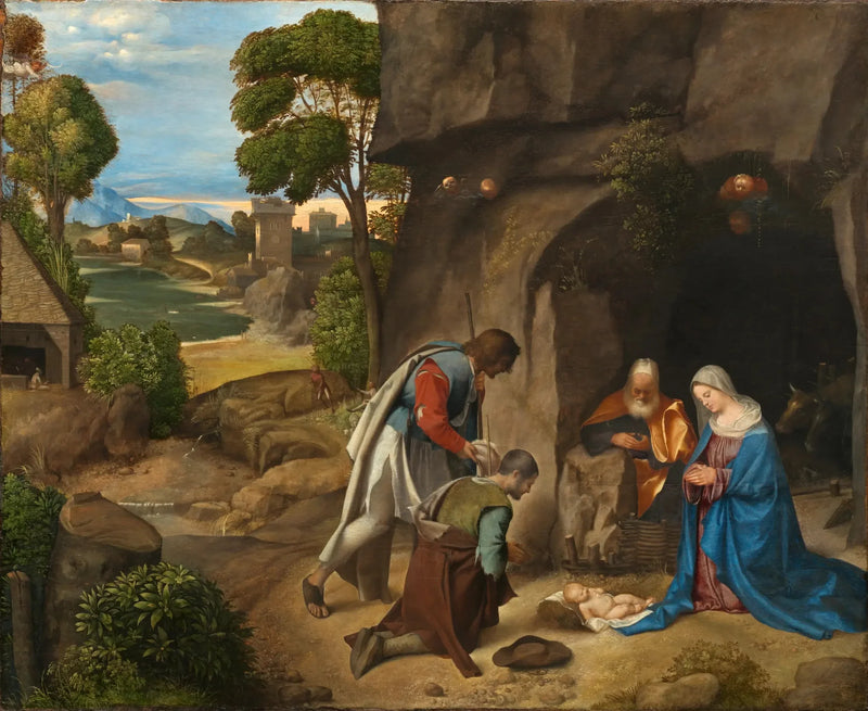 De Aanbidding der herders - Giorgione