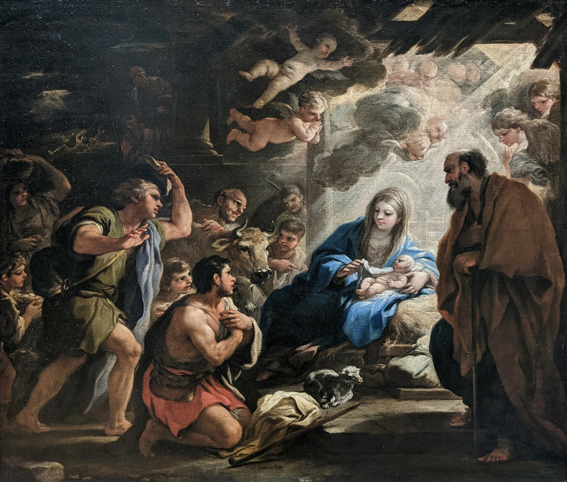 De Aanbidding van de herders - Luca Giordano