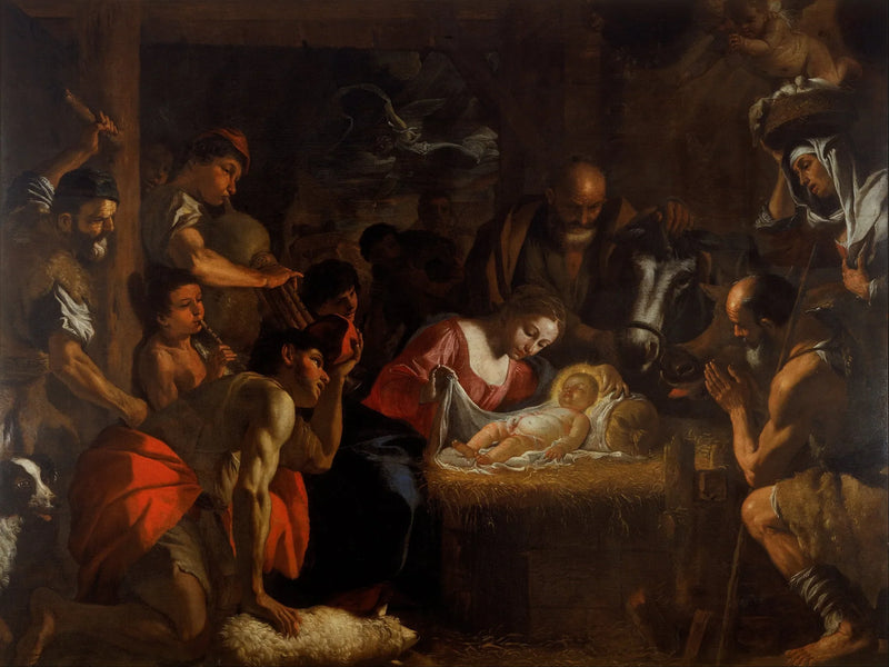 De Aanbidding van de herders - Mattia Preti