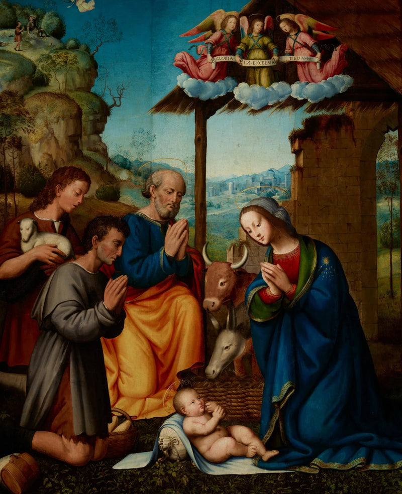 De Aanbidding der herders - Tommaso Lunetti
