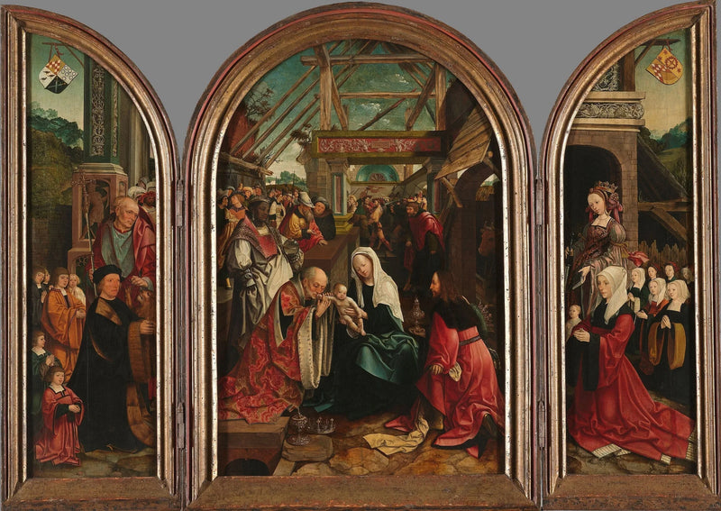 De Aanbidding der Wijzen - Jacob Cornelisz van Oostsanen