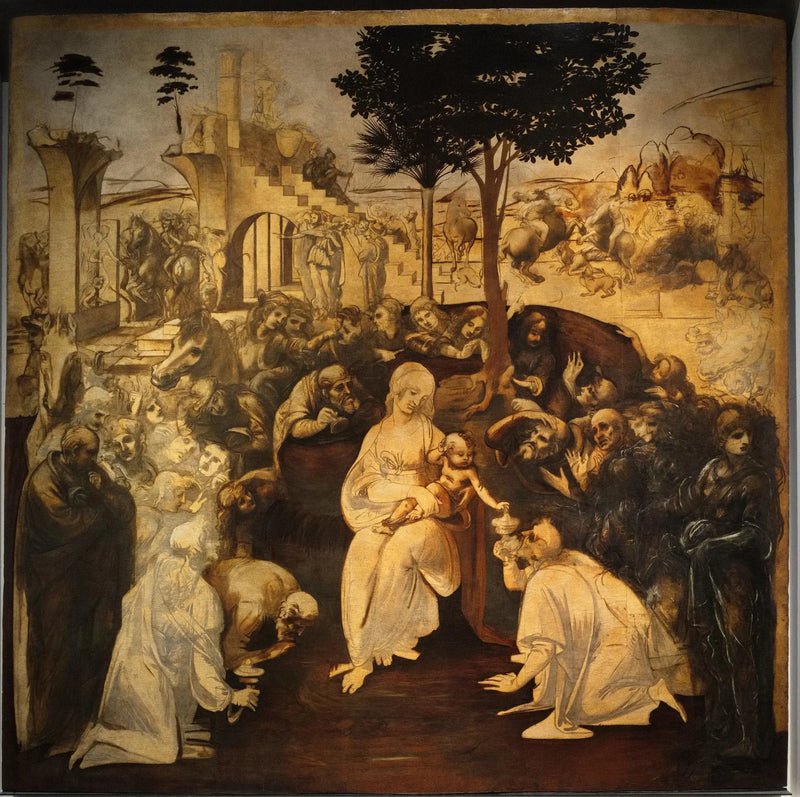 De Aanbidding van de Wijzen - Leonardo da Vinci